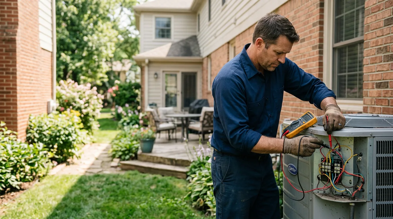 HVAC technician working near West Salisbury, PA